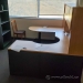 Light Tone U/C Suite Office Desk w/ Overhead & P Shape Runoff